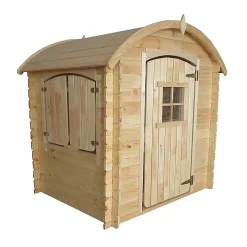 Castorama Cabane Pour Enfant Bois Soulet Lison Arrondis