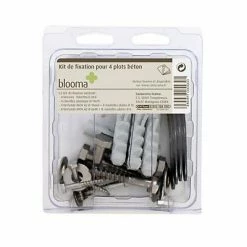 Castorama Kit De Fixation Pour 4 Plots Béton Blooma