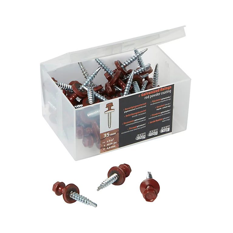 Castorama Lot De 40 Vis Easy-Tuile Rouge 3 Castorama Lot De 40 Vis Easy-Tuile Rouge