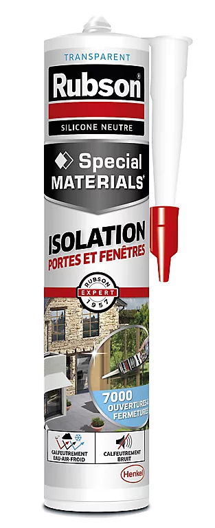 Castorama Mastic Rubson Special Materials Isolation Porte & Fenêtre Transparent Cartouche 280ml 3 Castorama Mastic Rubson Special Materials Isolation Porte & Fenêtre Transparent Cartouche 280ml